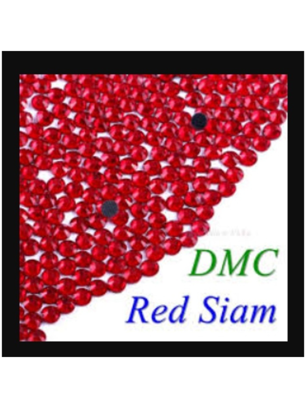 Bulk Hotfix Crystal Rhinestones SS6 Siam Red Flat Back Gems (1.9mm) DIY Crafts